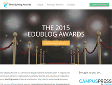 Tablet Screenshot of edublogawards.com